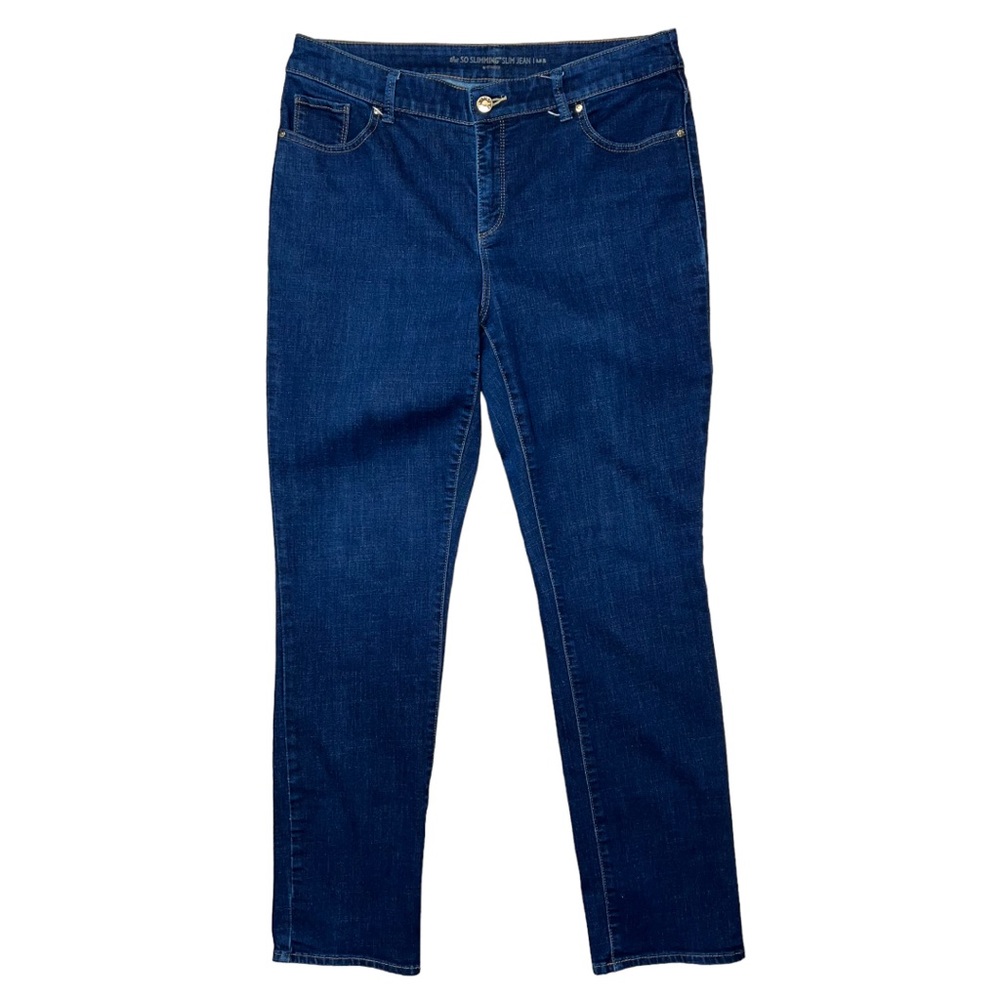 Chico’s Jeans Size 10 Medium The So Slimming Jean 34/31